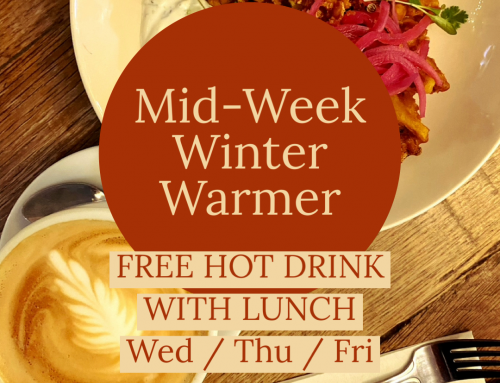 FREE HOT DRINK WITH LUNCH (until Friday 16th December 2022)